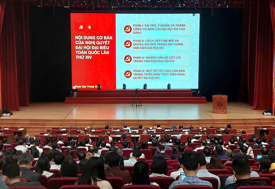 Hội nghị toàn quốc nghiên cứu, học tập, quán triệt và triển khai thực hiện Nghị quyết Đại hội XIV của Đảng