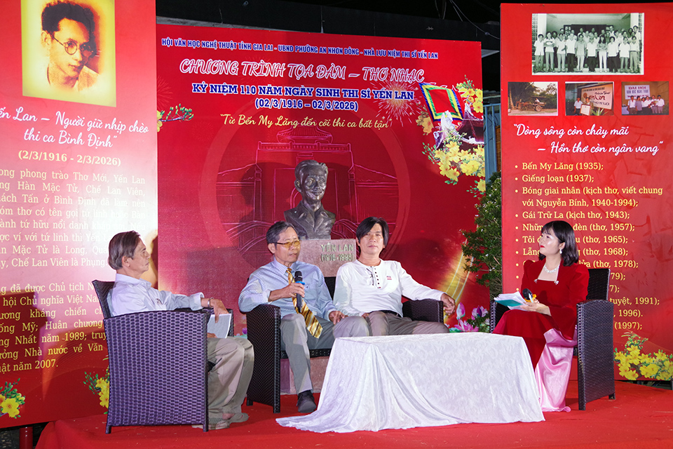 Xúc động đêm thơ-nhạc-tọa đàm kỷ niệm 110 năm ngày sinh thi sĩ Yến Lan